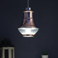 Copper Metal Single Hanging Light Clear Glass M-92-HL