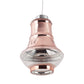 Copper Metal Single Hanging Light Clear Glass M-92-HL