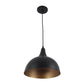 Black Metal Single Hanging Light  M-18-HL-BK-GD