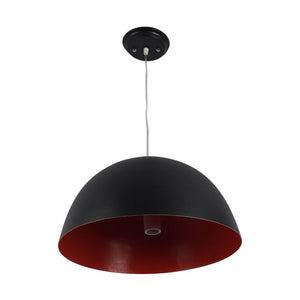 Black Metal Single Hanging Light - M-7-HL-BK-RED-BIG