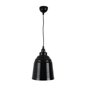 Black Metal Single Hanging Light - P6-HL-BK-WH
