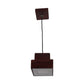 Wooden Square Hanging Light - 9-G-HL - Included Bulb