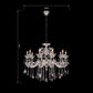 Jaquar Celosia 10L chandelier with asfour almaaza crystal & real silver finish