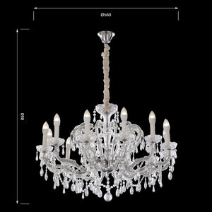 Jaquar Grandoise 12L chandelier with Asfour Almaaza crystal