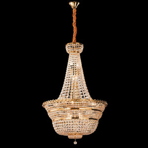 Jaquar Nobella 12L Chandelier with asfour almaaza crysta