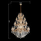 Jaquar Pollux chandelier 5+19+10+8+6 L with Asfour Almaaza crystal & Bronze finish