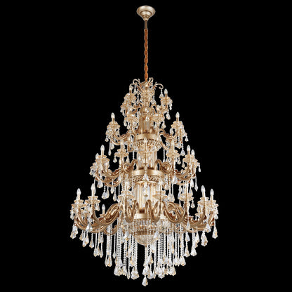 Jaquar Pollux chandelier 5+19+10+8+6 L with Asfour Almaaza crystal & Bronze finish