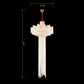 Jaquar Sirius 27L Chandelier with asfour almaaza crystal