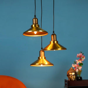 Copper Iron Hanging Light - E27 holder - without Bulb - JRH-008-3LP