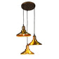 Copper Iron Hanging Light - E27 holder - without Bulb - JRH-008-3LP