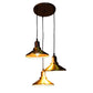 Copper Iron Hanging Light - E27 holder - without Bulb - JRH-008-3LP