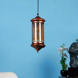 Antique Copper Iron Hanging Light - E27 holder - without Bulb - JS-02-1LP