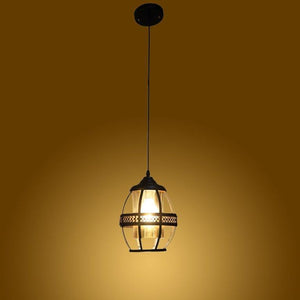 Black Iron Hanging Light - E27 holder - without Bulb - JS-03-1LP