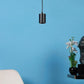 Black Aluminium Hanging Light - Inbuilt LED - JS-1045-1LP