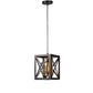 Black Iron Hanging Light - E27 holder - without Bulb - JS-1050-LP