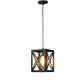 Black Iron Hanging Light - E27 holder - without Bulb - JS-1050-LP