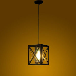 Black Iron Hanging Light - E27 holder - without Bulb - JS-1050-LP