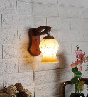 Eliante Prometo Brown Wood Wall Light - E27 holder - without Bulb - JS-1313