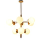 Gold Iron Chandelier - E27 holder - without Bulb - JS-1313-9LP