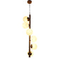 Gold Iron Chandelier - E27 holder - without Bulb - JS-1314-6LP