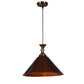 Copper Iron Hanging Light - E27 holder - without Bulb - JS-1324-1LP