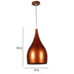 Gold Iron Hanging Light - E27 holder - without Bulb - JS-1328-1LP