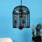 Black Iron Hanging Light - E27 holder - without Bulb - JS-1329-1LP