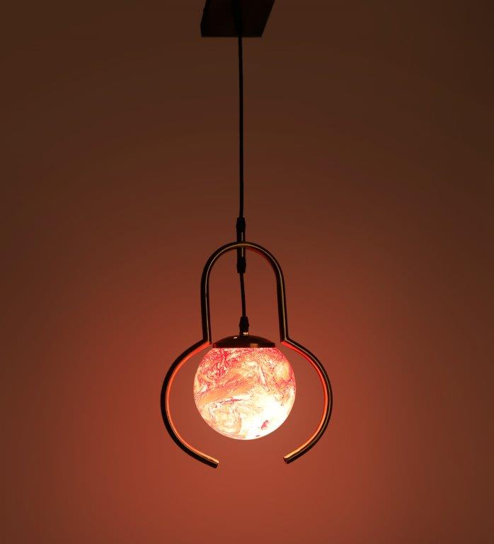 Eliante Quiera Gold Iron Hanging Light - E27 holder - without Bulb - JS-1329-HL