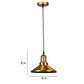 Gold Iron Hanging Light - E27 holder - without Bulb - JS-1330-1LP