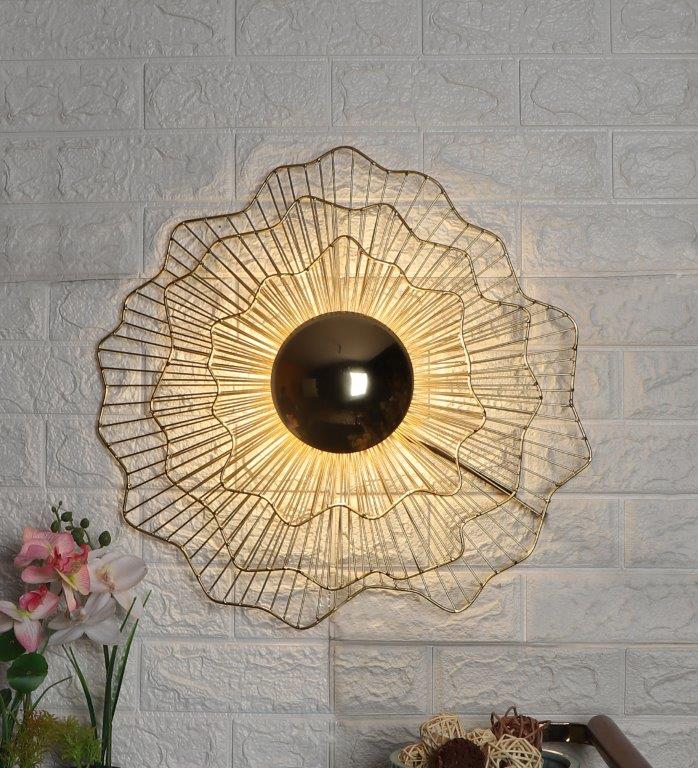Wall Light Inbuilt Led Light Eliante Estare Gold Iron Wall Light - Inbuilt LED - JS-151-WALL