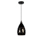 Black Iron Hanging Light - E27 holder - without Bulb - JS-2121-1LP