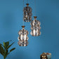 Tres Gold Iron Hanging Lights - Inbuilt LED - JS-213-3LP