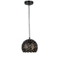 Black Iron Hanging Light - E27 holder - without Bulb - JS-2137-1LP