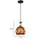 Black Iron Hanging Light - E27 holder - without Bulb - JS-2192-1LP