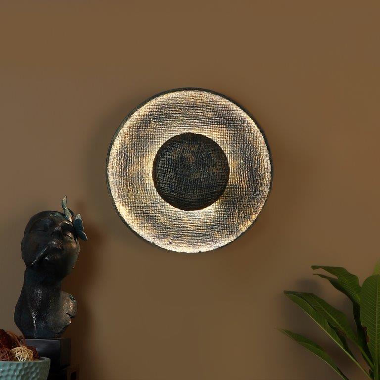 Wall Light Inbuilt Led Light Marr Brown and Blue Iron Wall Light - Inbuilt LED - JS-2217-1W