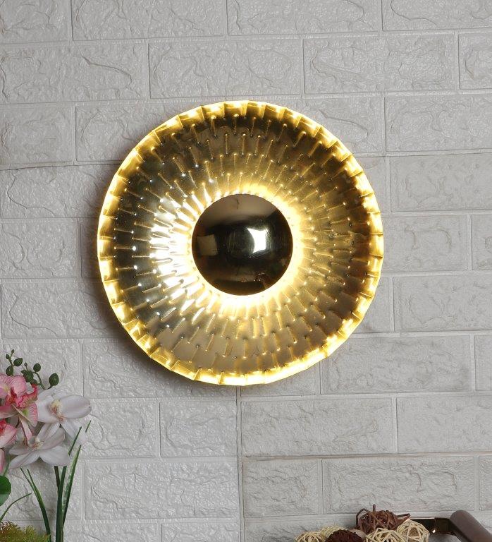 Wall Light Inbuilt Led Light Eliante Hablo Gold Iron Wall Light - Inbuilt LED - JS-2222-SB