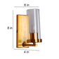 Vera Gold Iron Wall Light - E14 holder - without Bulb - JS-300-1W