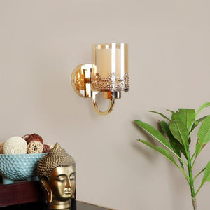 Dondo Gold Iron Wall Light - E27 holder - without Bulb - JS-307-1W