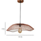 Eliante Disfruto Copper Iron Hanging Light - E27 holder - without Bulb - JS-4154-1LP