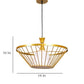 Eliante Tienis Gold Iron Hanging Light - E27 holder - without Bulb - JS-4155-1LP