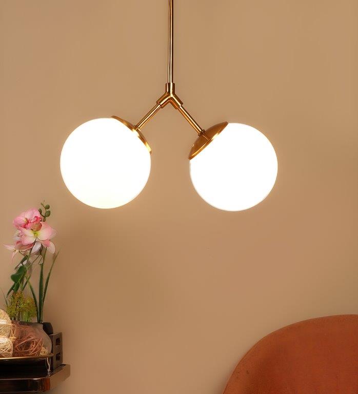 Eliante Diablo Gold Iron Hanging Light - E27 holder - without Bulb - JS-4160-2LP