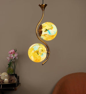 Eliante Extrana Gold Iron Hanging Light - E27 holder - without Bulb - JS-4164-2LP