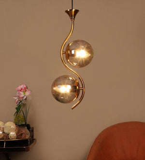 Eliante Aunque Gold Iron Hanging Light - E27 holder - without Bulb - JS-4165-2LP