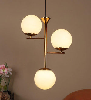 Eliante Sonrisa Gold Iron Hanging Light - E27 holder - without Bulb - JS-4169-3LP