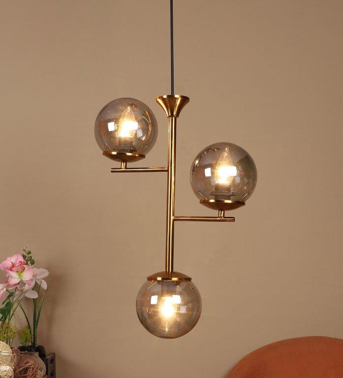 Eliante Estrella Gold Iron Hanging Light - E27 holder - without Bulb - JS-4171-3LP