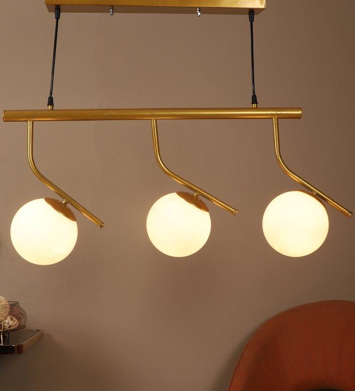Eliante Despues Gold Iron Hanging Light - E27 holder - without Bulb - JS-4178-3LP