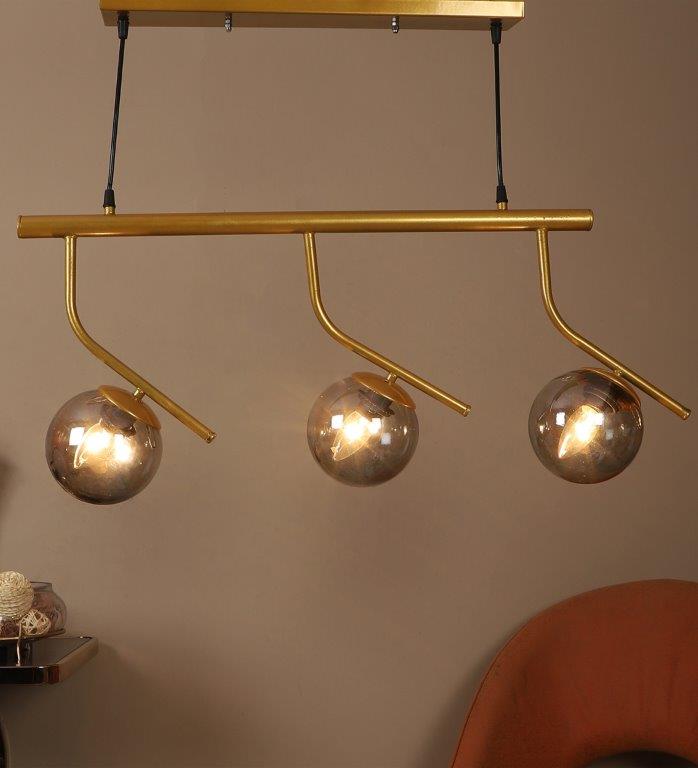 Eliante Briller Gold Iron Hanging Light - E27 holder - without Bulb - JS-4179-3LP