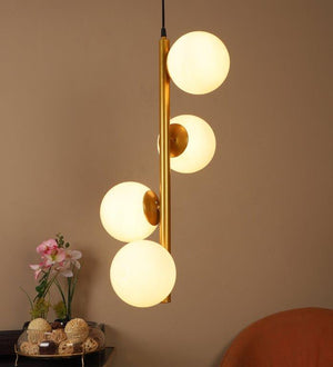 Eliante Ubicate Gold Iron Hanging Light - E27 holder - without Bulb - JS-4186-4LP