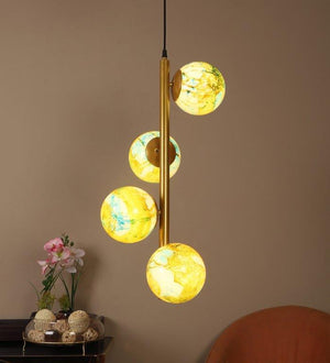 Eliante Parejo Gold Iron Hanging Light - E27 holder - without Bulb - JS-4187-4LP