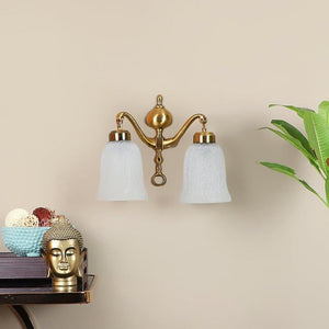 Samona Gold Aluminium Wall Light - E27 holder - without Bulb - JS-5123-2W